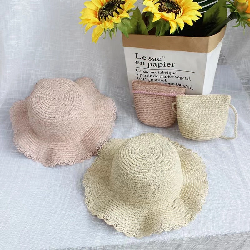 Fisherman Hat Girls' Straw Spring Summer Travel Breathable Sun