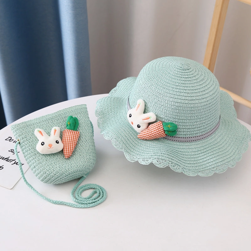 Fisherman Hat Girls' Straw Spring Summer Travel Breathable Sun