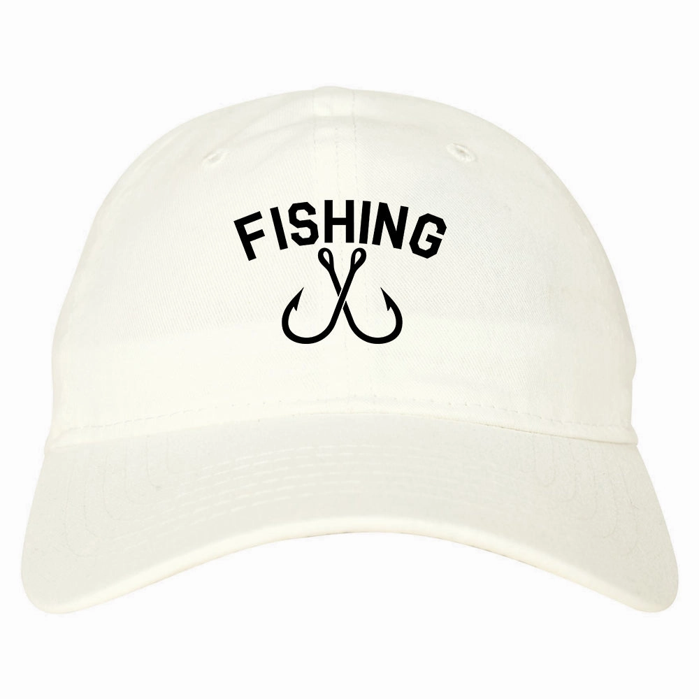 Fishing Hook Logo Mens Dad Hat Baseball Cap