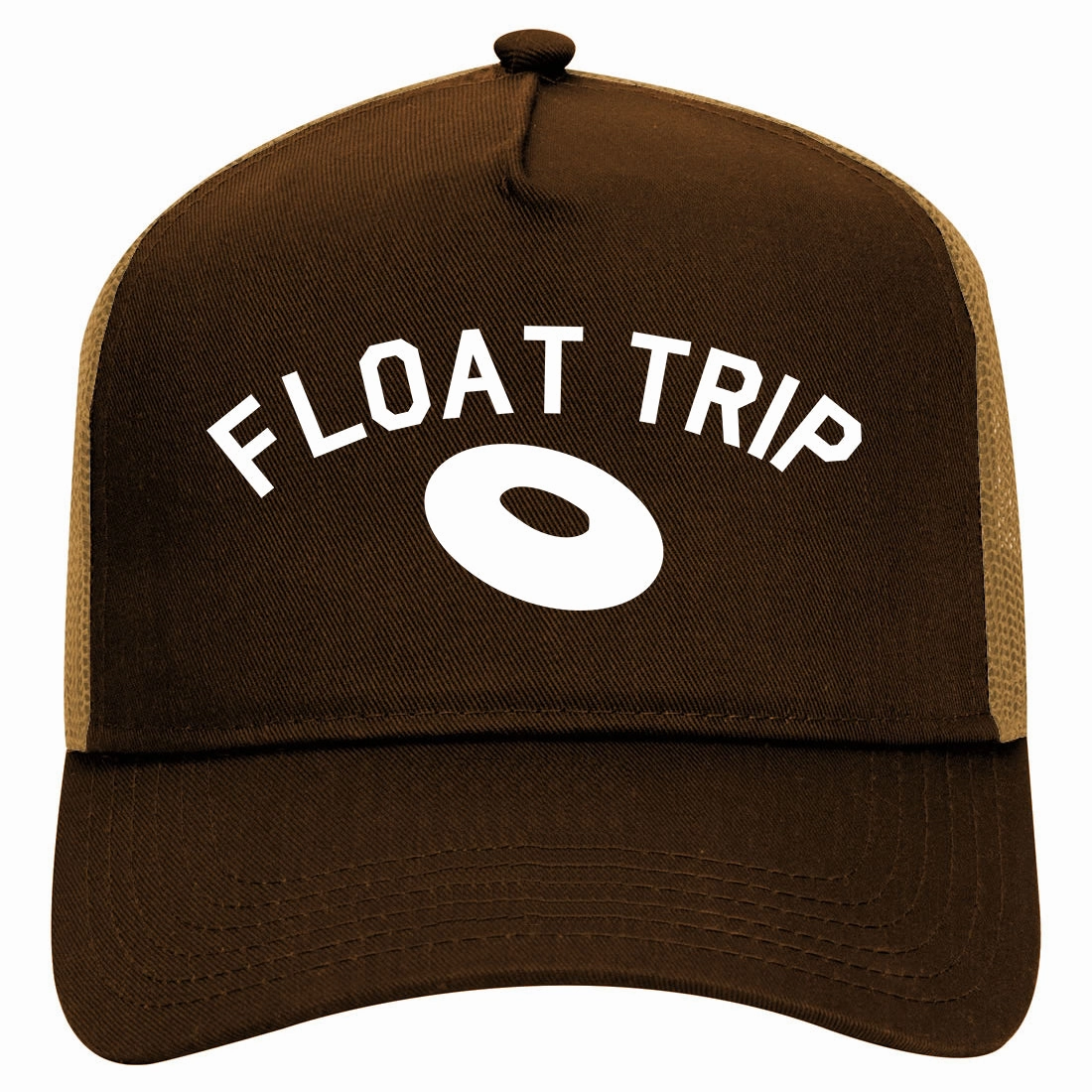 Float Trip River Retro Adult 5 Panel Mesh Trucker Hat