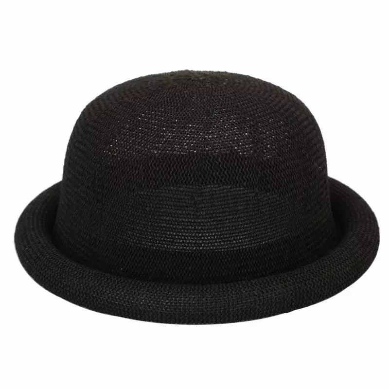 Florence Rolled-Up Brim Bowler Hat