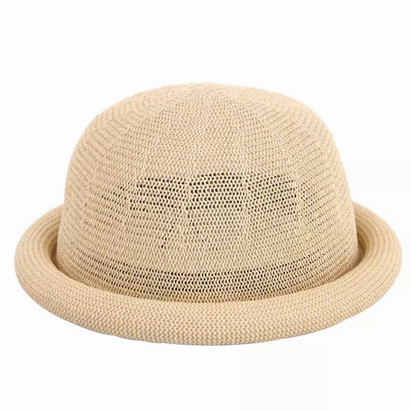 Florence Rolled-Up Brim Bowler Hat