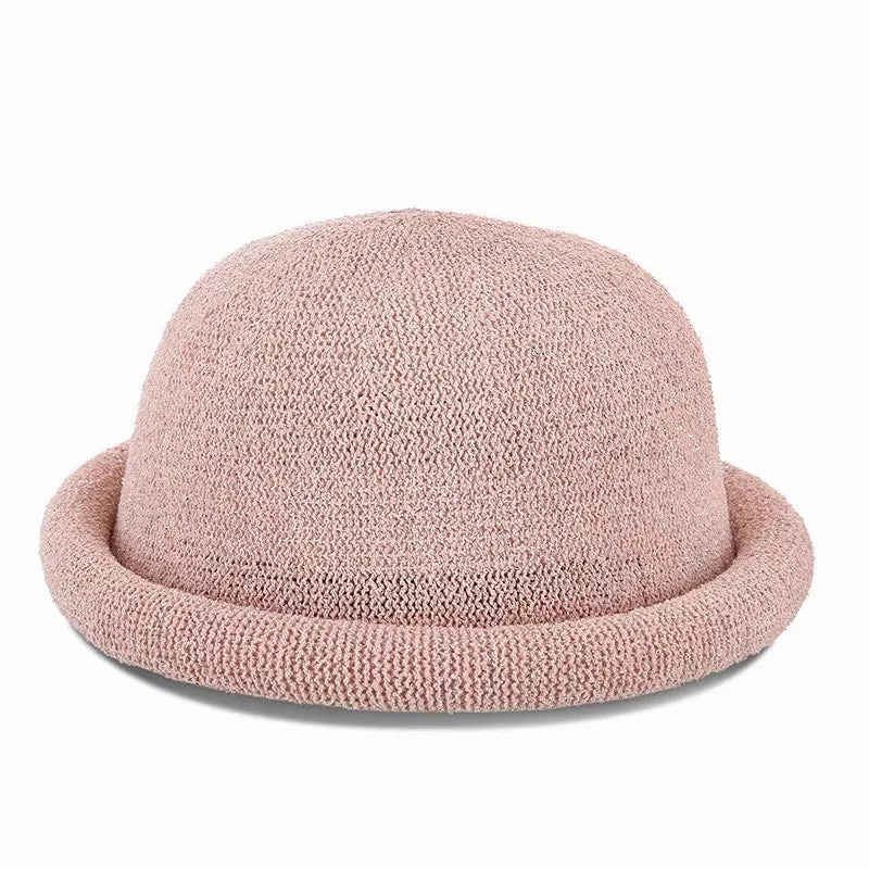 Florence Rolled-Up Brim Bowler Hat