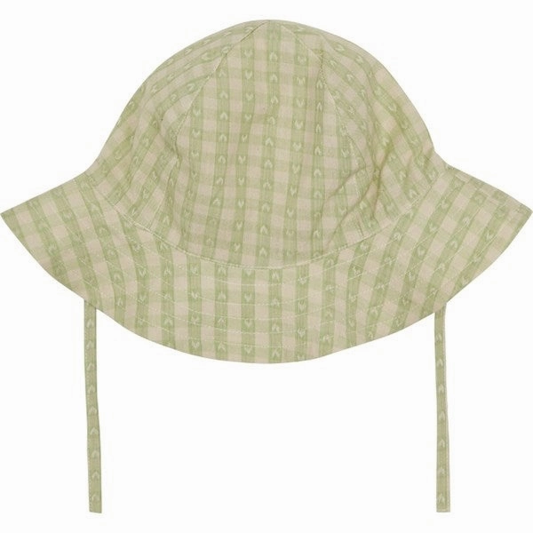 Flss Stella Sun Hat Lime Gingham