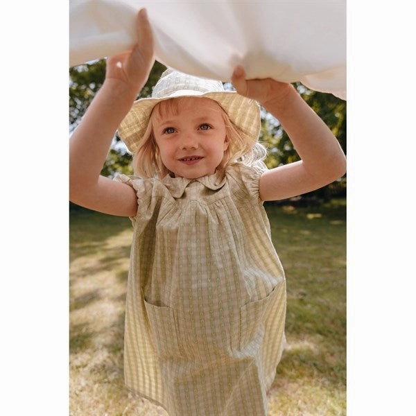 Flss Stella Sun Hat Lime Gingham