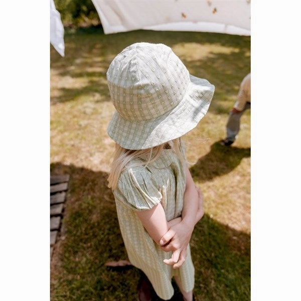 Flss Stella Sun Hat Lime Gingham