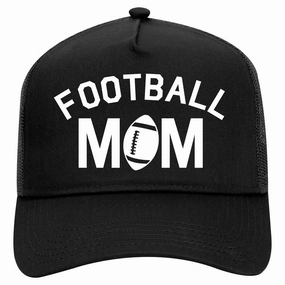 Football Mom Sports Retro Adult 5 Panel Mesh Trucker Hat