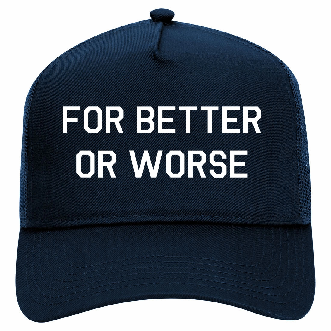 For Better Or Worse Retro Adult 5 Panel Mesh Trucker Hat