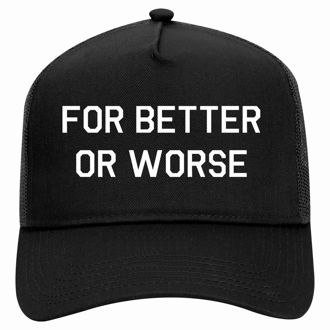 For Better Or Worse Retro Adult 5 Panel Mesh Trucker Hat