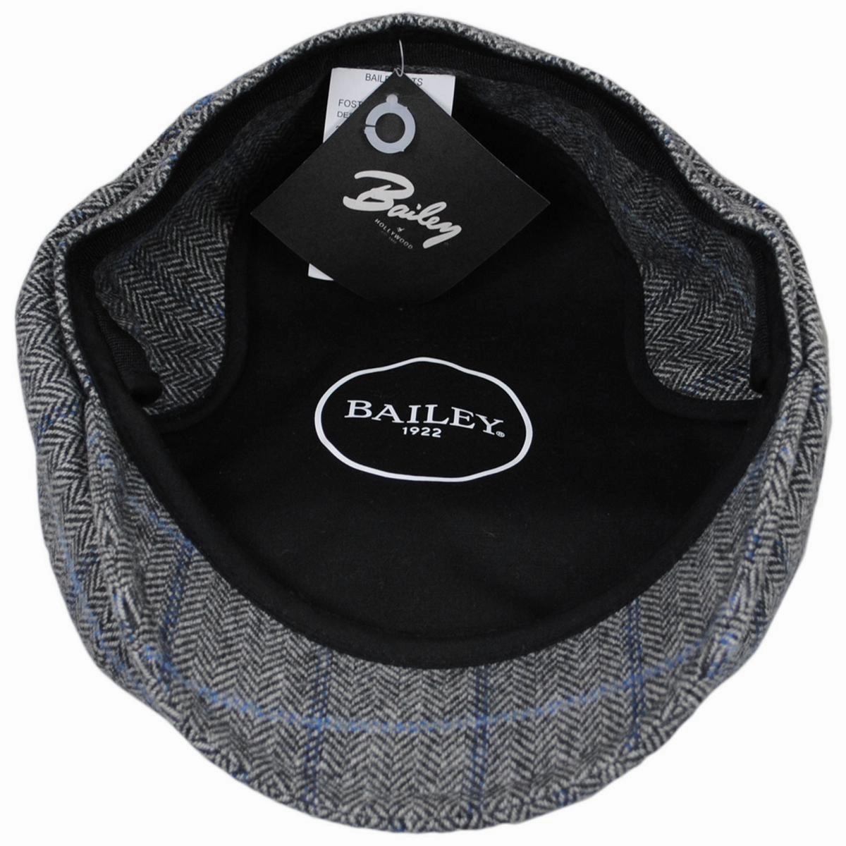 Foster Wool Herringbone Plaid Earflap Newsboy Cap