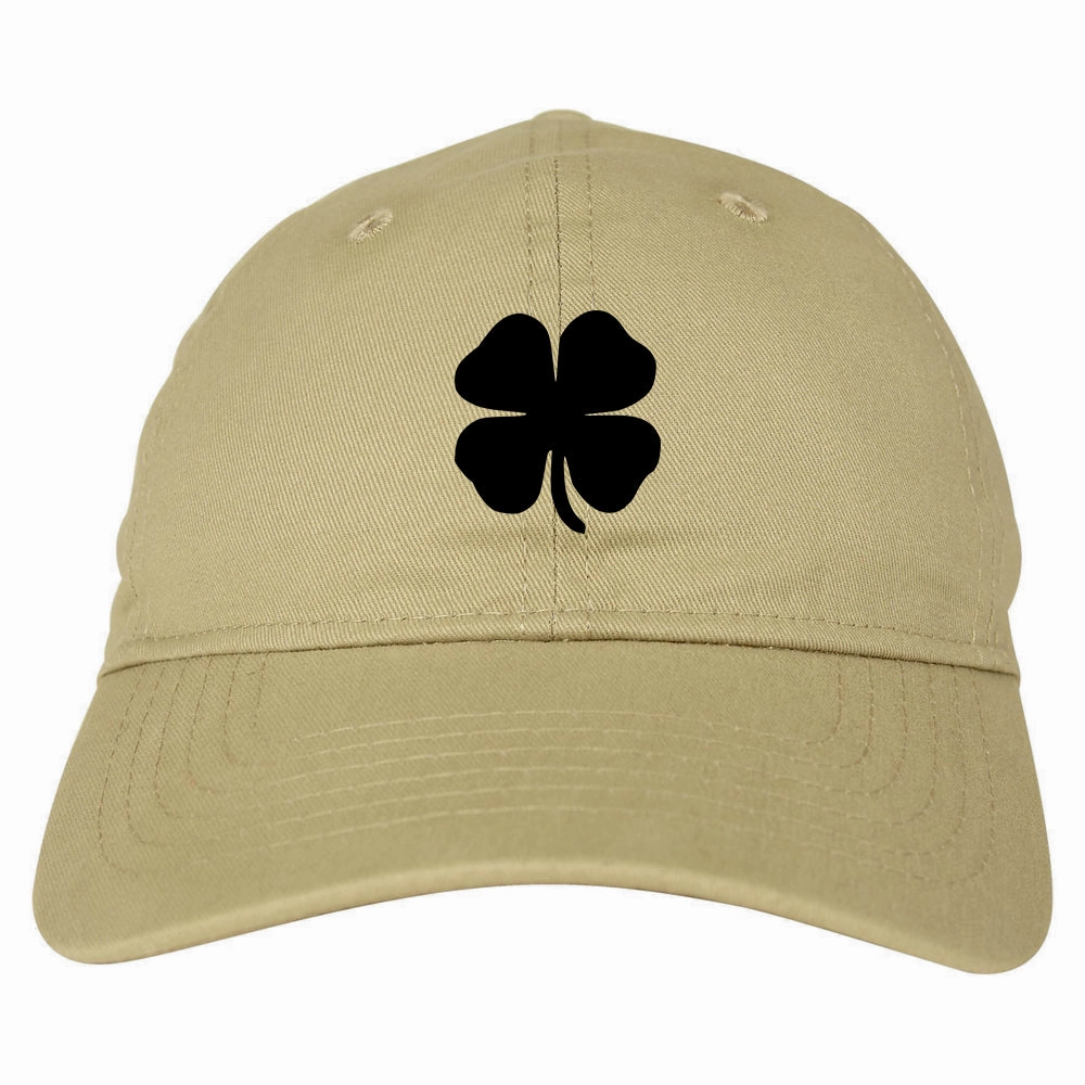 Four Leaf Clover Chest Mens Dad Hat Baseball Cap
