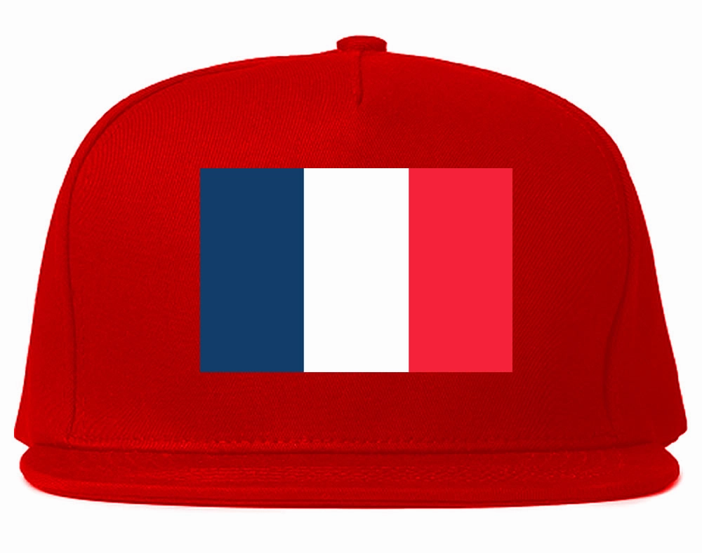 France Flag Country Printed Snapback Hat Cap