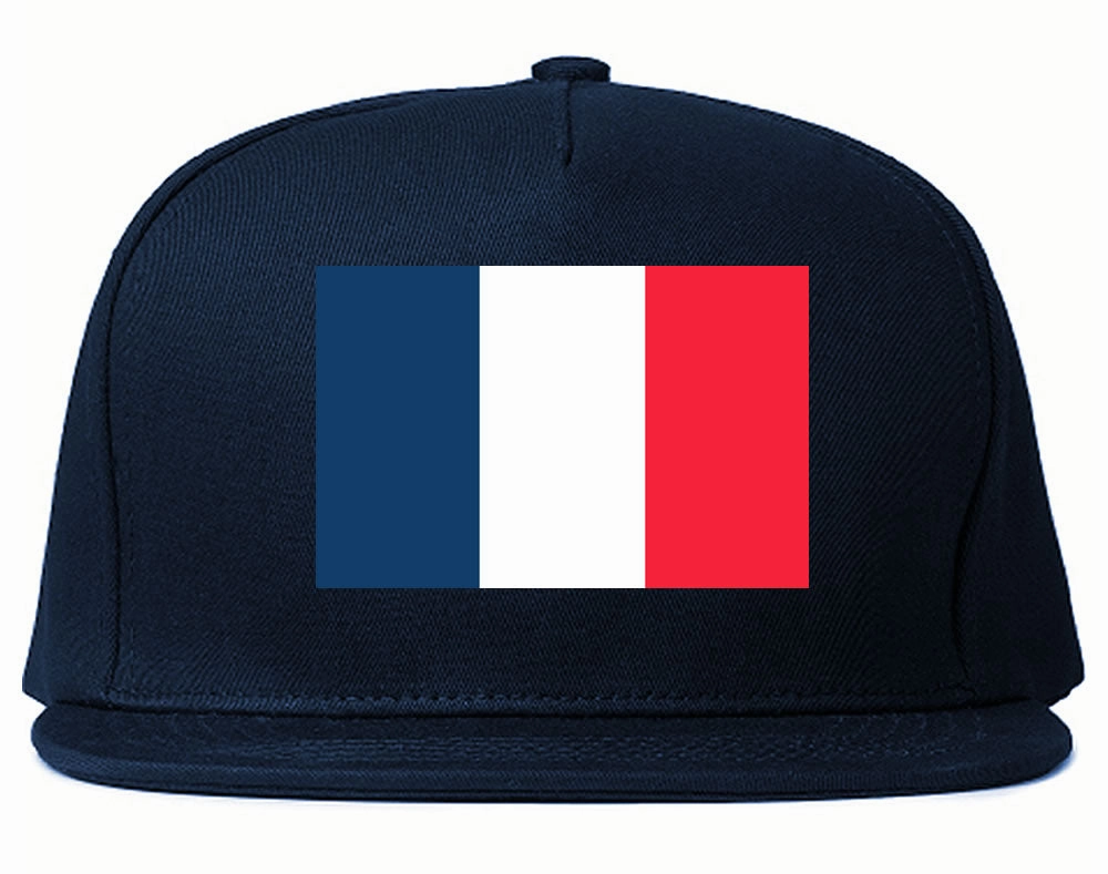 France Flag Country Printed Snapback Hat Cap