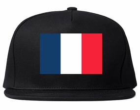 France Flag Country Printed Snapback Hat Cap