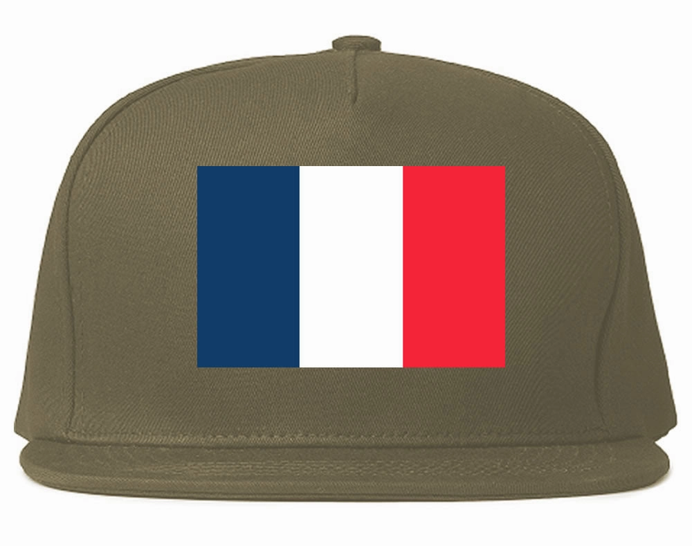 France Flag Country Printed Snapback Hat Cap