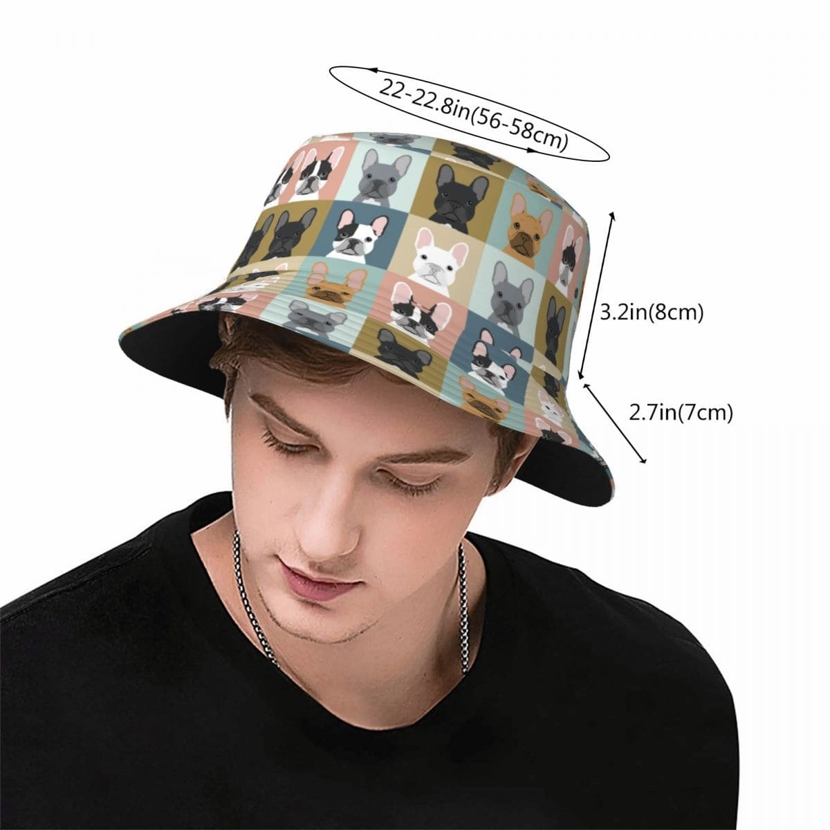 French Bulldog Portraits Bucket Hat