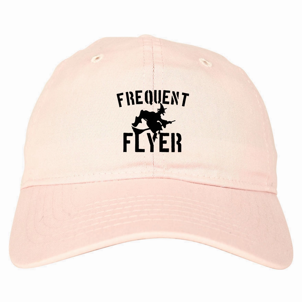 Frequent Flyer Witch Funny Halloween Mens Dad Hat