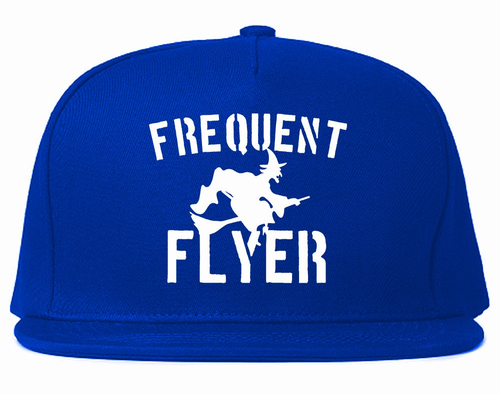 Frequent Flyer Witch Funny Halloween Mens Snapback Hat