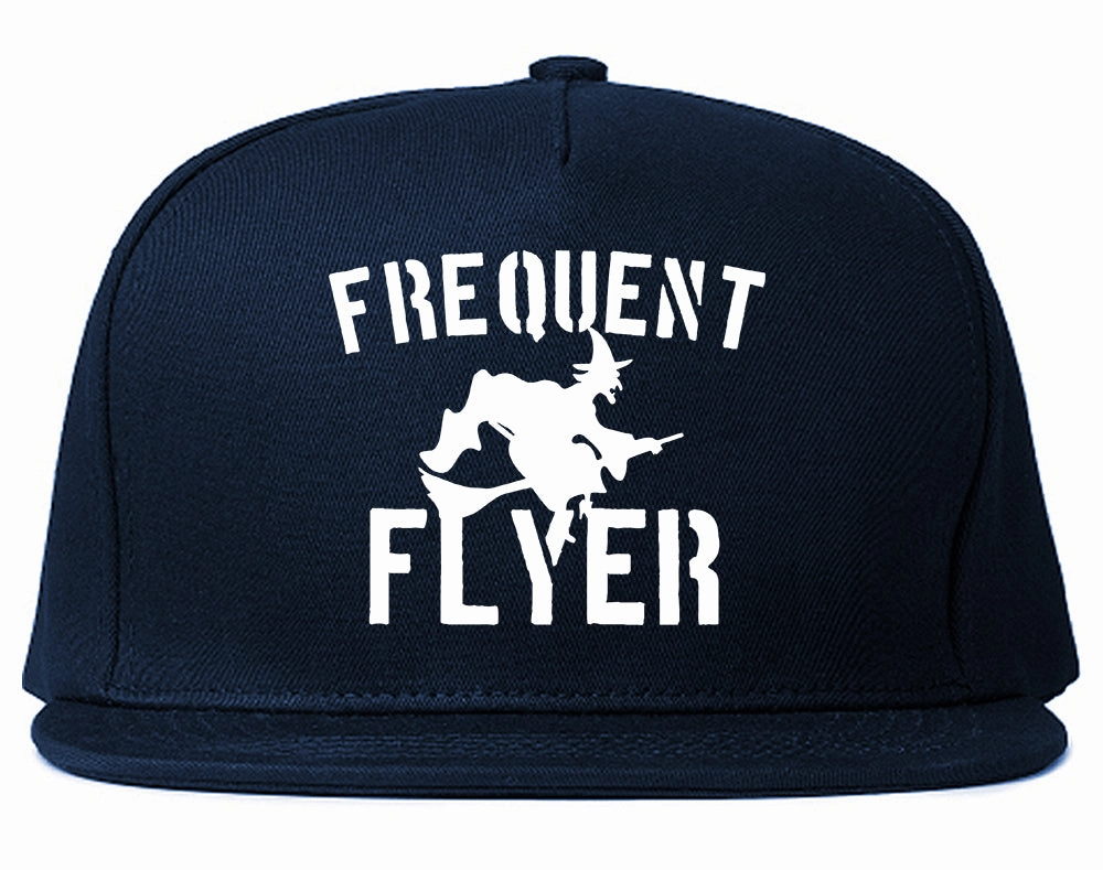 Frequent Flyer Witch Funny Halloween Mens Snapback Hat