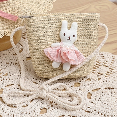 Fresh Bag Family Sun Hat Girls' Summer Beach Wave Straw Sun