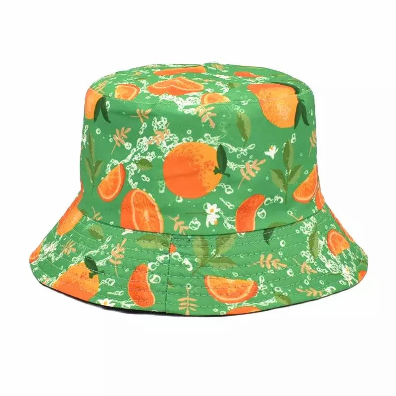 Fresh Oranges Cotton Bucket Hat