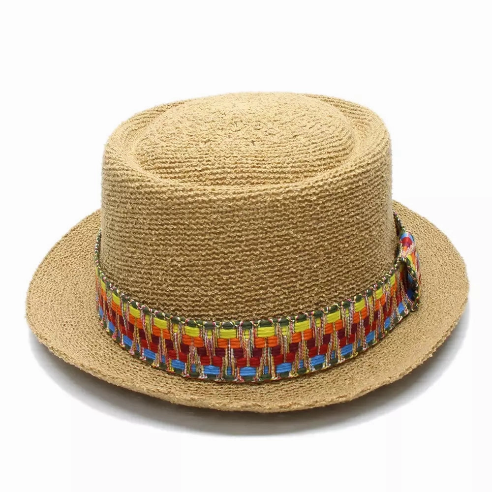 Fribourg Handmade Braided Porkpie Hat