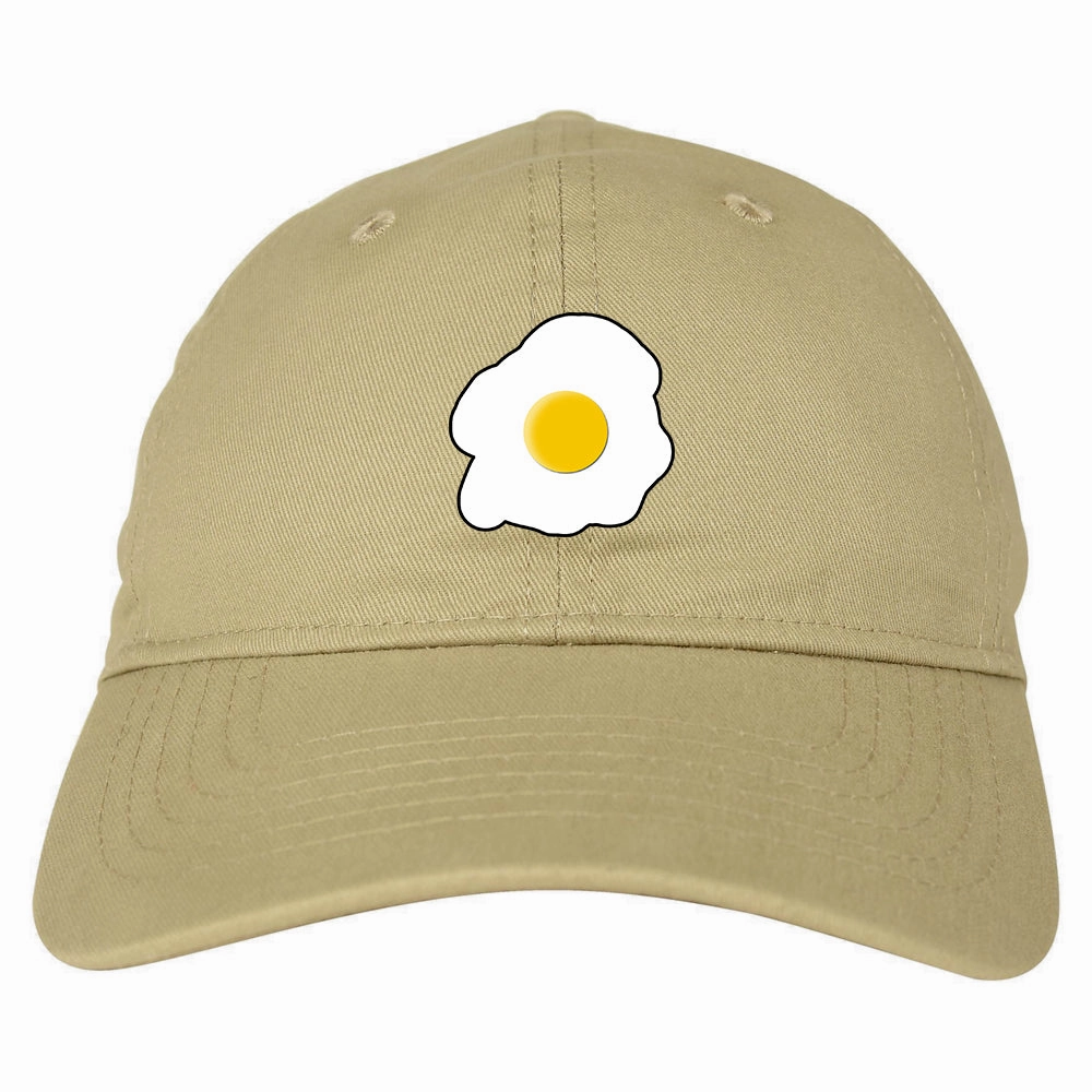 Fried Egg Breakfast Chest Mens Dad Hat Baseball Cap