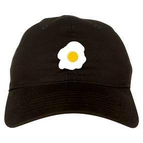 Fried Egg Breakfast Chest Mens Dad Hat Baseball Cap