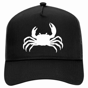 Funny Crab Retro Adult 5 Panel Mesh Trucker Hat