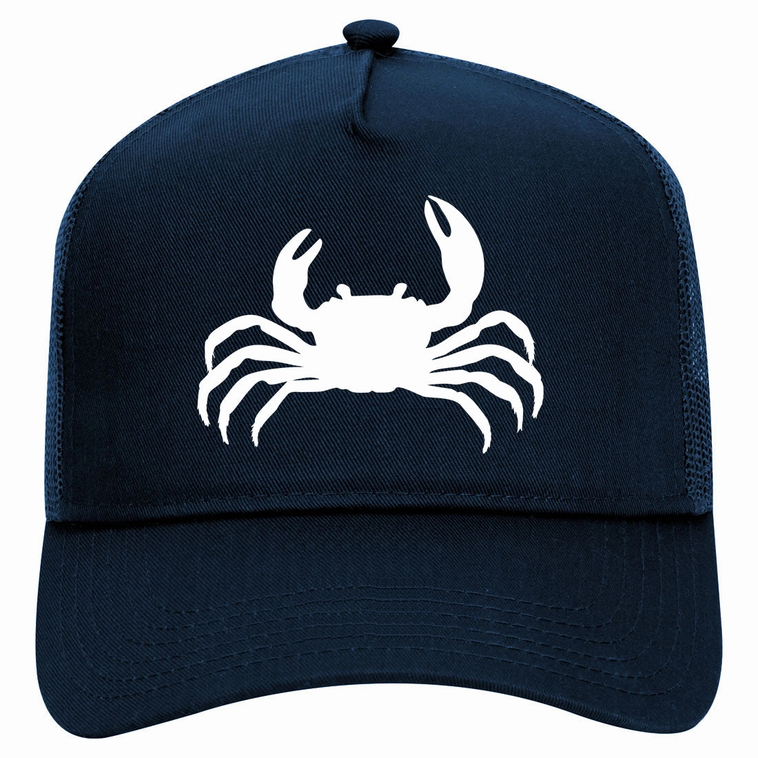 Funny Crab Retro Adult 5 Panel Mesh Trucker Hat