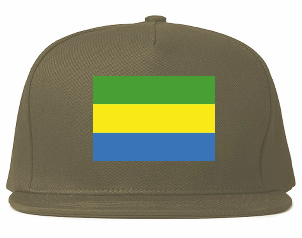 Gabon Flag Country Printed Snapback Hat Cap