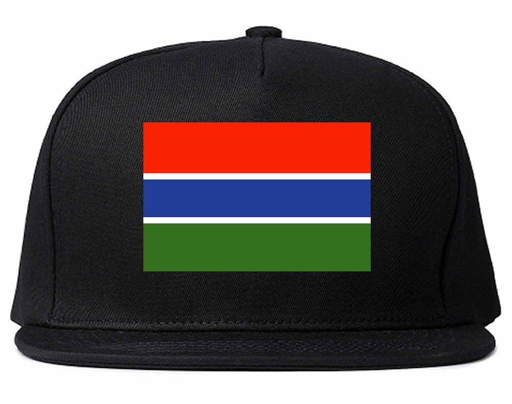 Gambia Flag Country Printed Snapback Hat Cap