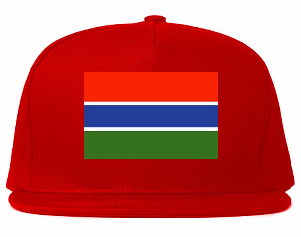 Gambia Flag Country Printed Snapback Hat Cap