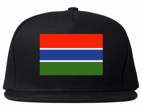 Gambia Flag Country Printed Snapback Hat Cap