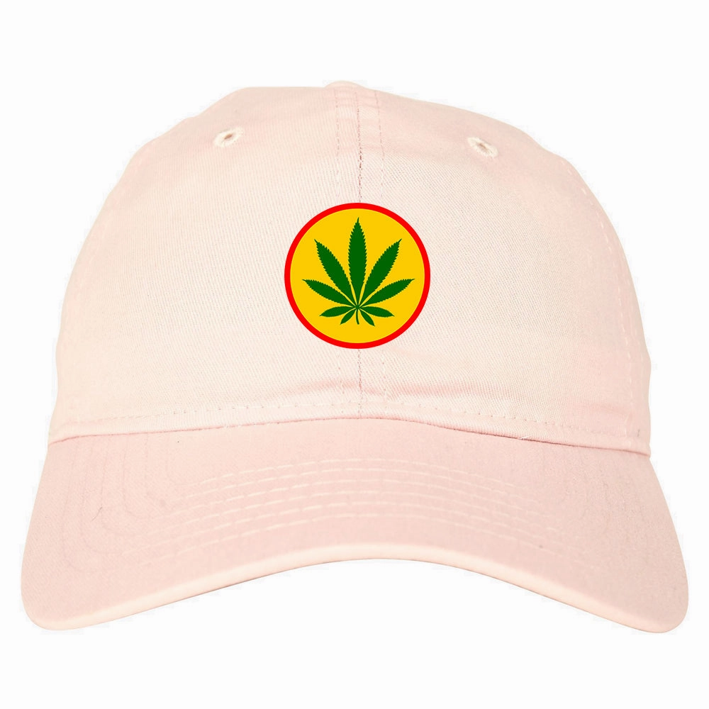 Ganja Green Weed Leaf Chest Mens Dad Hat Baseball Cap