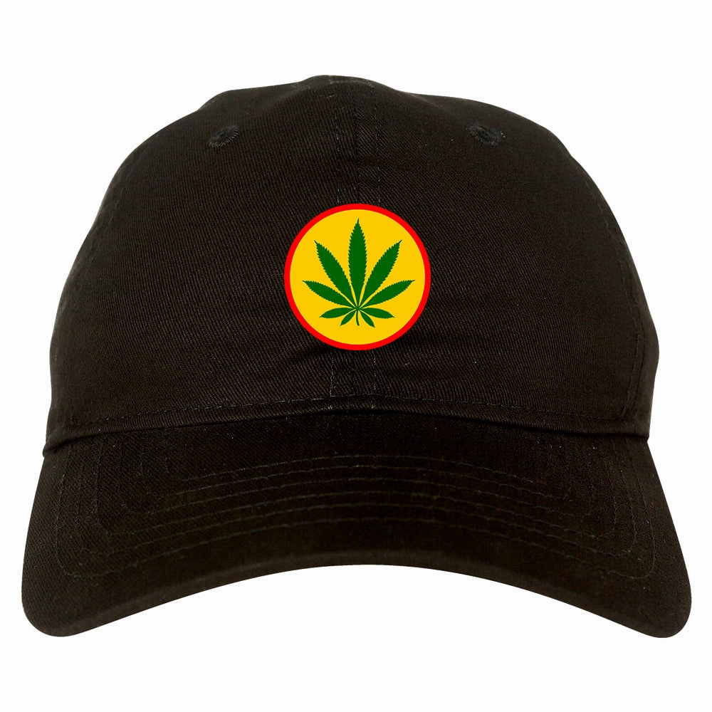 Ganja Green Weed Leaf Chest Mens Dad Hat Baseball Cap