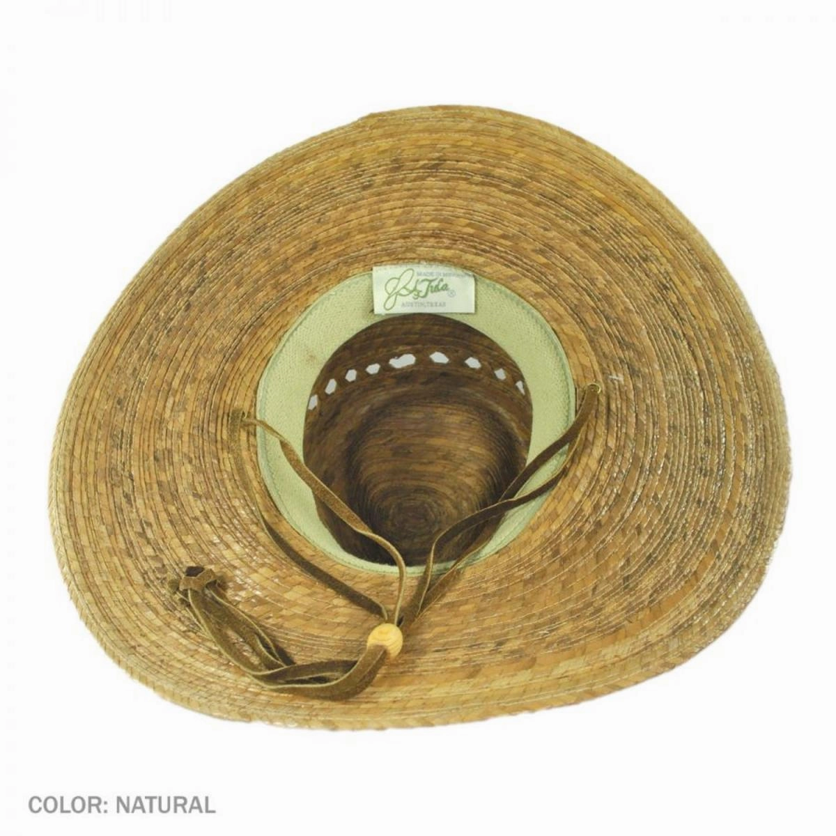 Gardener Lattice Palm Straw Wide Brim Hat
