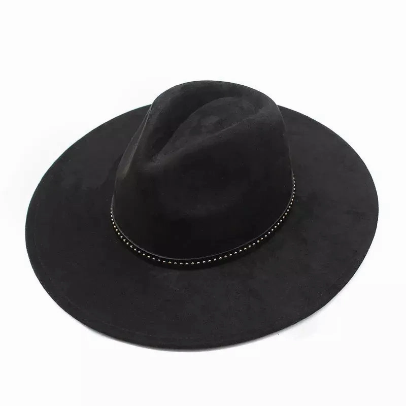 Garret Wide Brim Suede Fedora Hat