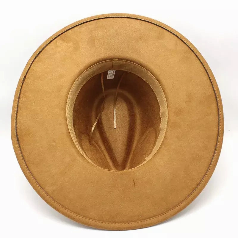 Garret Wide Brim Suede Fedora Hat