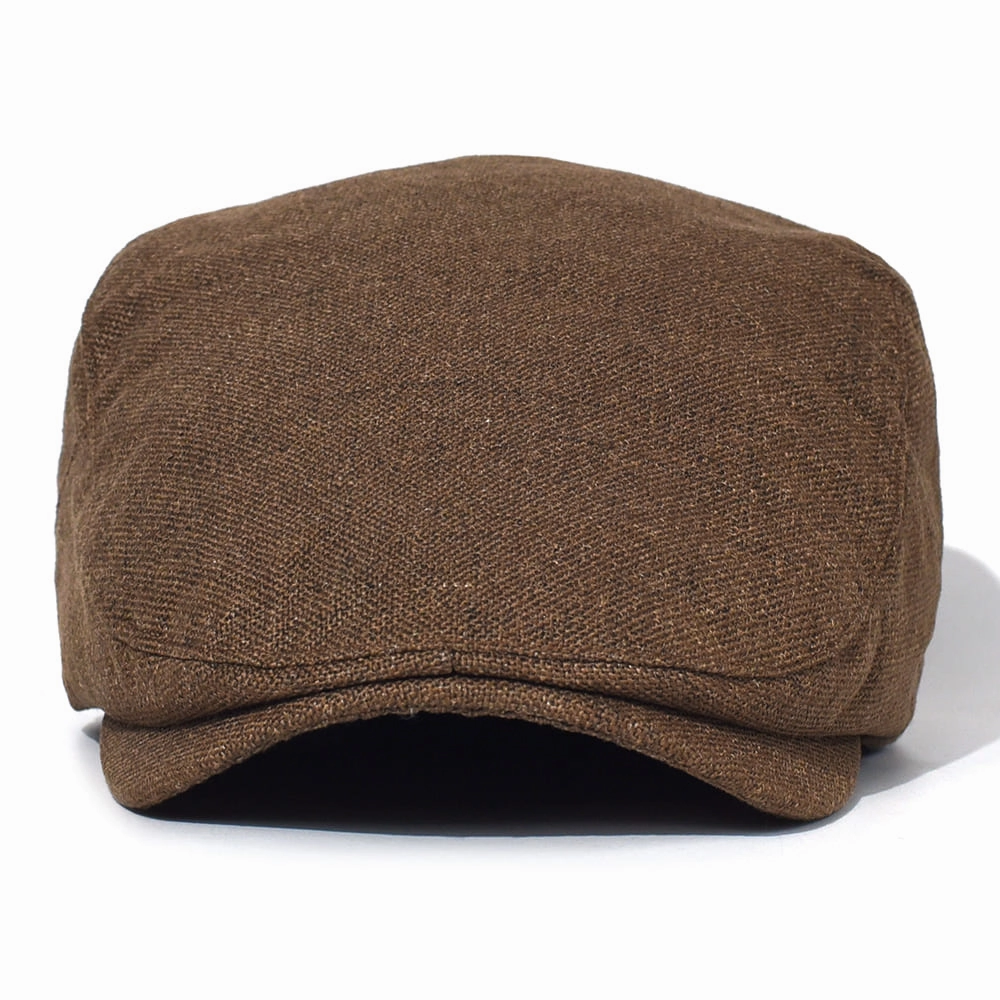 Ghelter Classic Plain Cotton Flat Cap