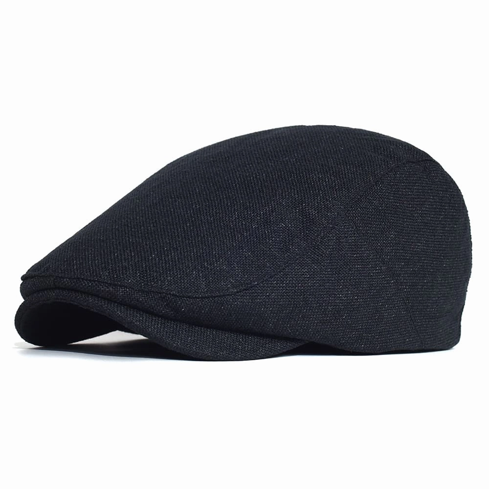Ghelter Classic Plain Cotton Flat Cap
