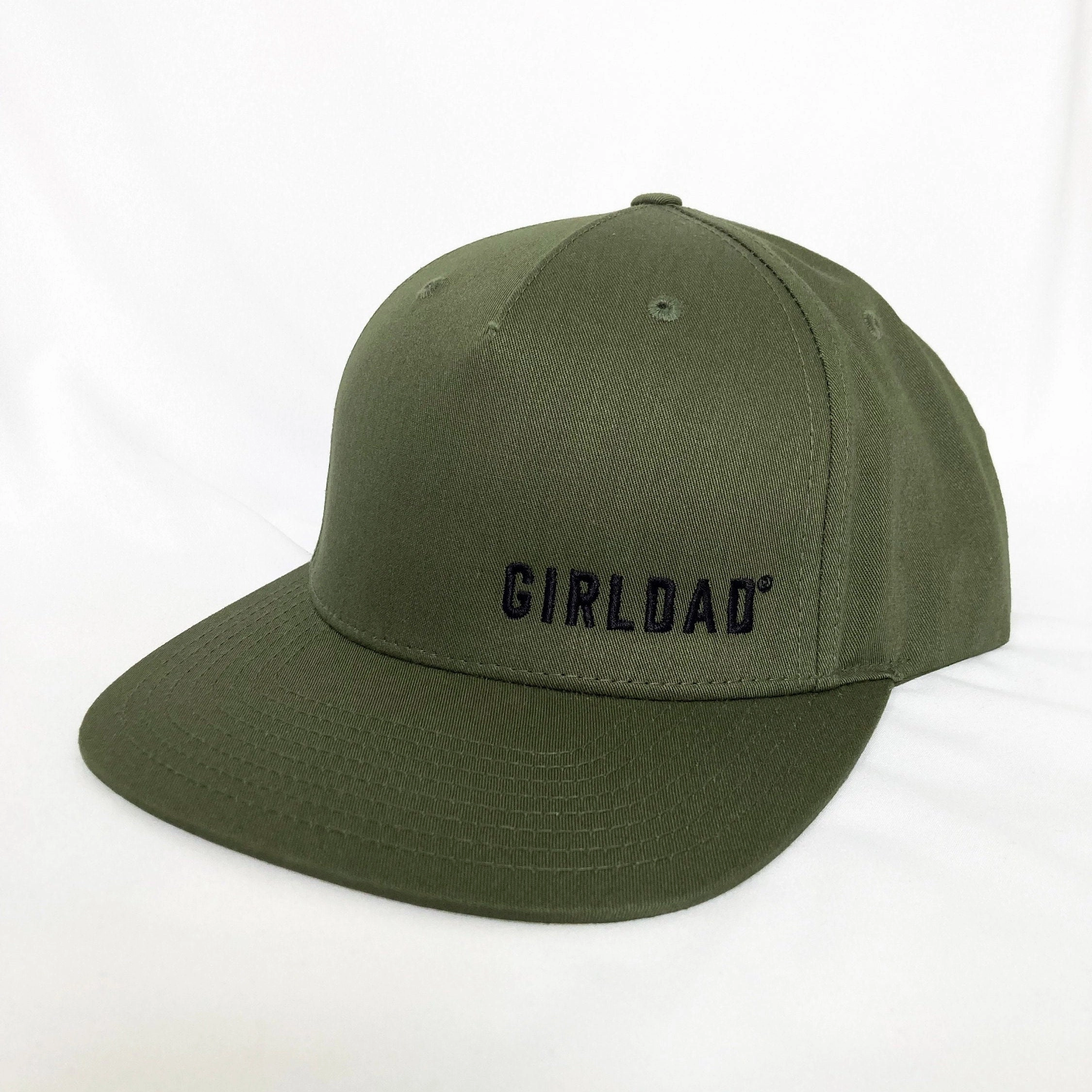 Girldad? Army Olive/Black Flat Bill Embroidered Trucker Hat