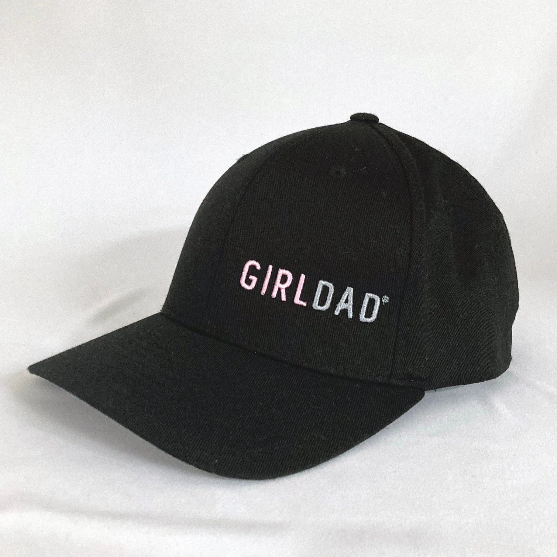 Girldad? Black/Pink  Embroidered Flexfit Hat