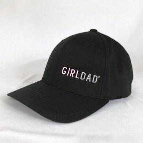 Girldad? Black/Pink  Embroidered Flexfit Hat