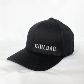 Girldad? Flexfit Cap Black/Silver Embroidered Hat