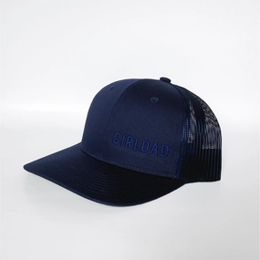 Girldad? Navy/Navy  Embroidered Trucker Hat