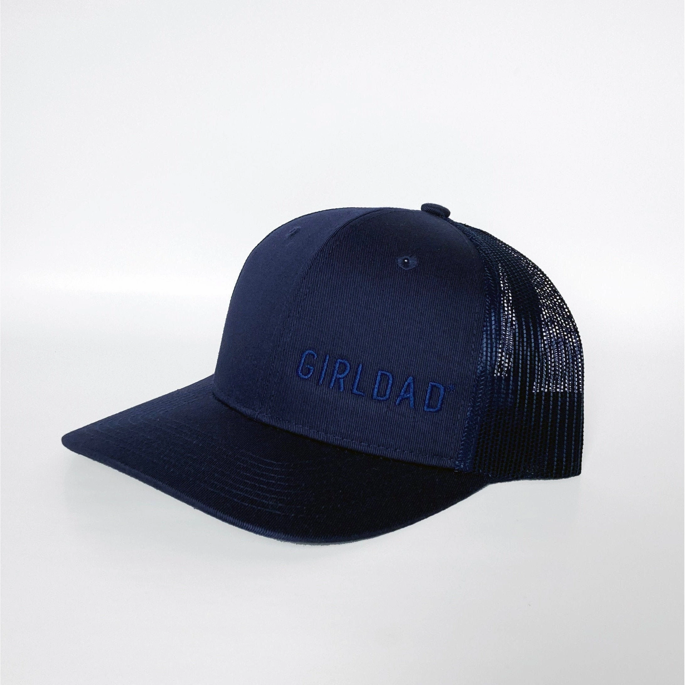 Girldad? Navy/Navy  Embroidered Trucker Hat