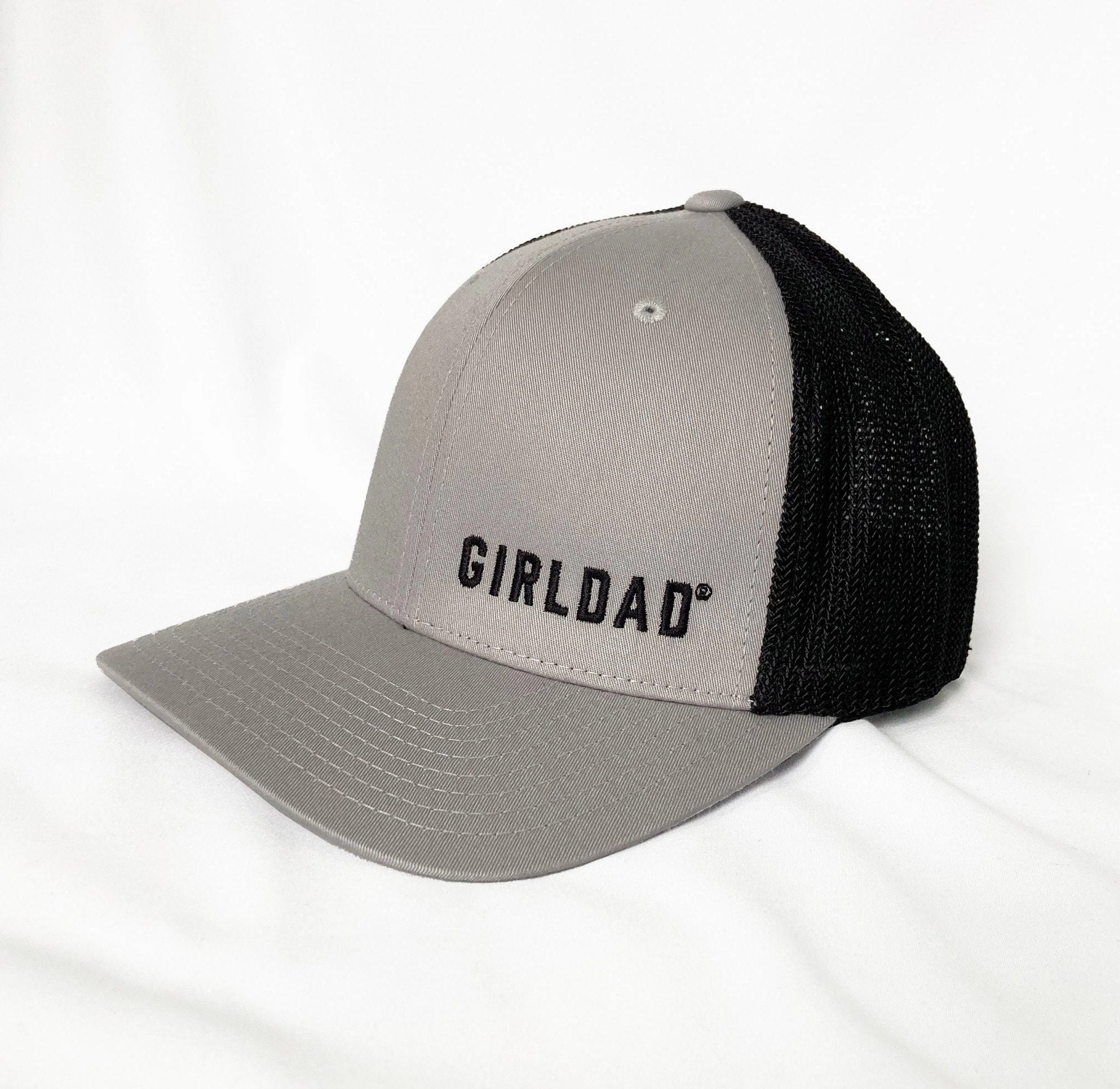 Girldad? Silver/Black Mesh Back Embroidered Flexfit Hat