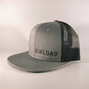 Girldad? Steel Grey Embroidered Trucker Hat