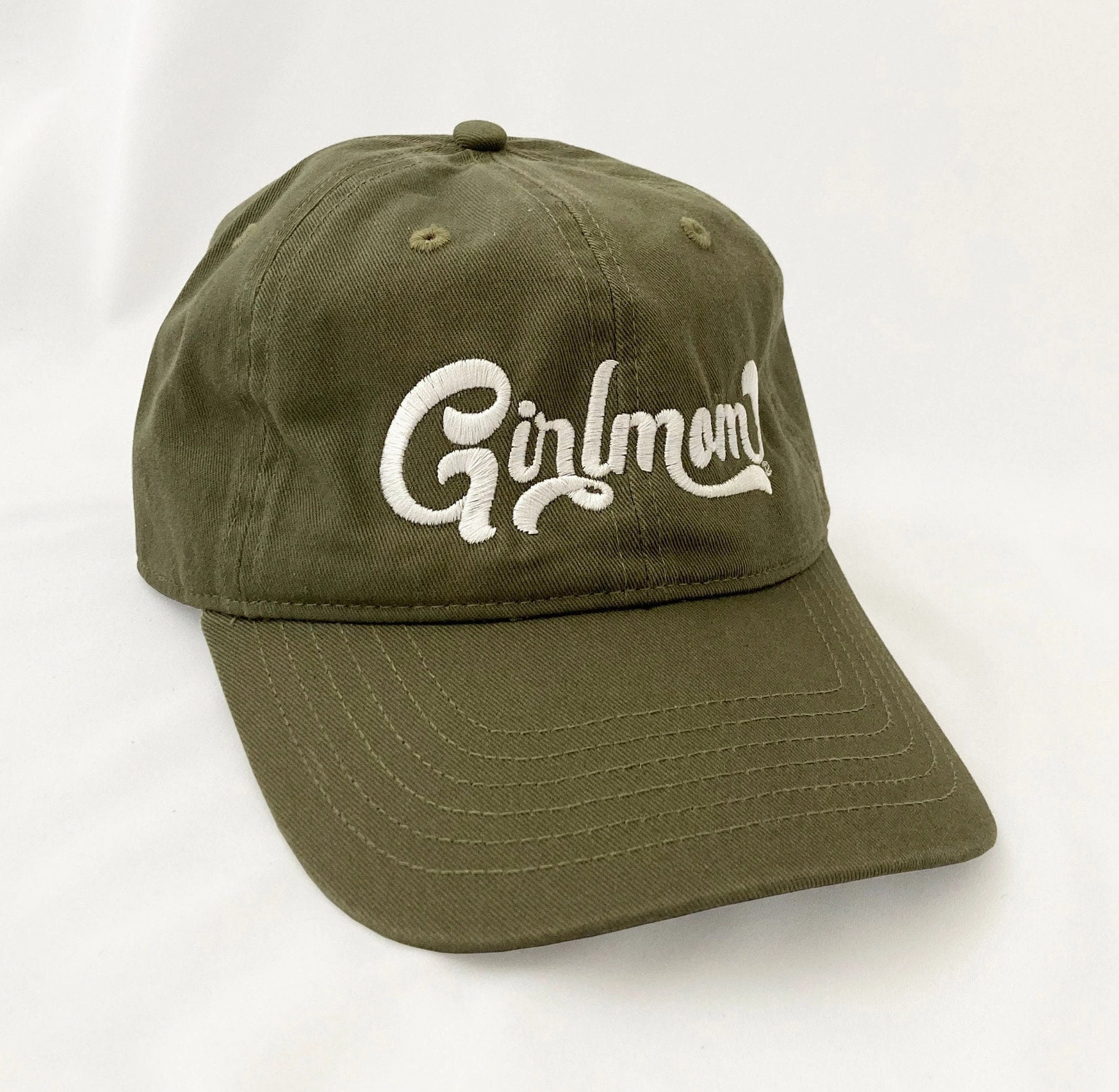 Girlmom? Retro Authentic Pigment Dyed Twill Cap